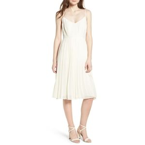 Cupcake And Cashmere NWT White Pleated Dress
